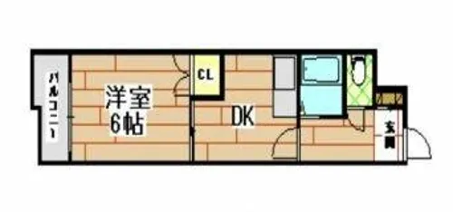 フォーサイトフォワイエ片野R【3階】の間取り