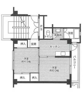 ビレッジハウス太子2号棟【1階】の間取り