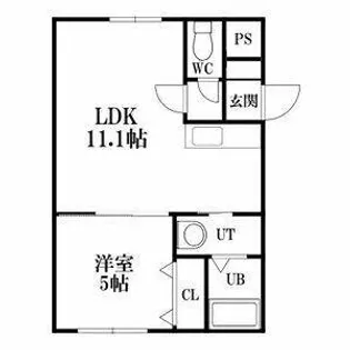 フォルム東札幌【4階】の間取り