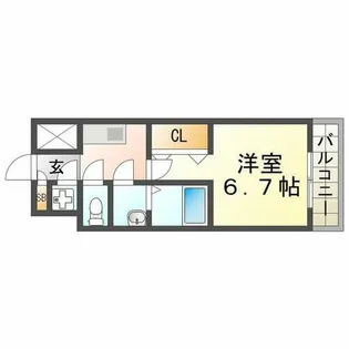 ブランTAT尼崎七松町I【303号室】の間取り