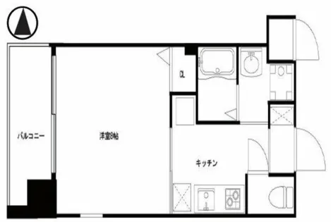 PARK HILLS玉造 Kalmia【6階】の間取り