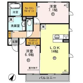 アル パッソ【2階】の間取り