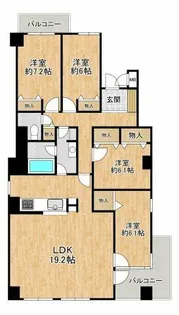 三田カルチャータウン・リフォレD棟【3階】の間取り