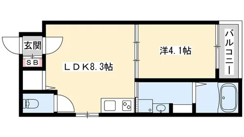 エフ アセシア イリア【301号室】の間取り