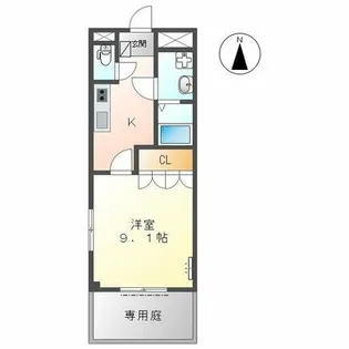 オレンジヒル【1階】の間取り