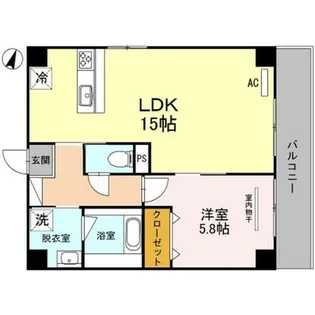 コモダ カーサ エンマ【2階】の間取り