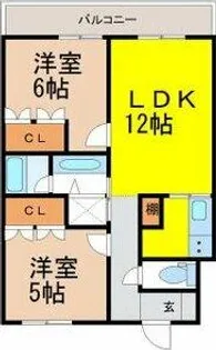 コンテッサトーレ【2階】の間取り