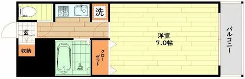 カーサグランテ竹島【2階】の間取り