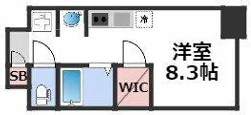 Lalaplace四天王寺夕陽ヶ丘【11階】の間取り