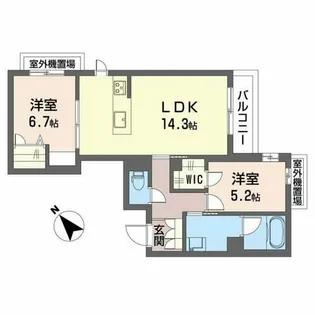 シャーメゾン アプリクス【3階】の間取り