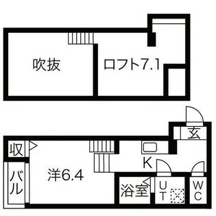 Stella星宮【1階】の間取り