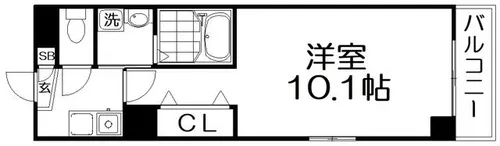 グッドハーベスト【6階】の間取り