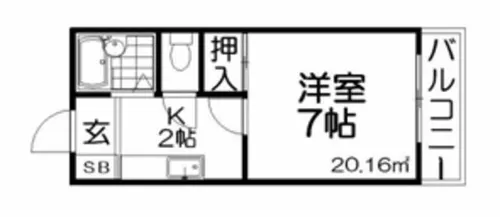コンフォート長尾【2階】の間取り
