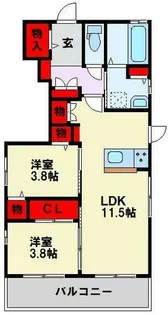 福岡県北九州市八幡東区春の町5丁目【一戸建】の間取り