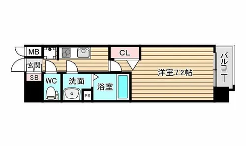 クリスタルグランツOSAKA WEST GATE【10階】の間取り