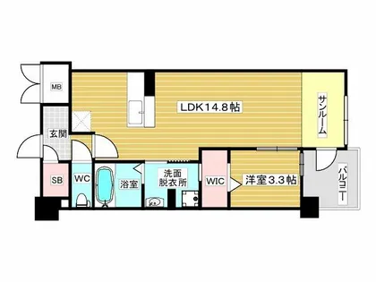 COCO MARINI【1階】の間取り