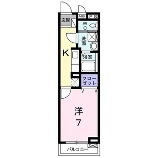 ザ・コンフォート【1階】の間取り