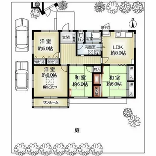 大阪府吹田市藤白台2丁目【一戸建】の間取り