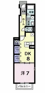 アルカンシェル【101号室】の間取り