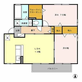 リビングタウン下地 B【1階】の間取り