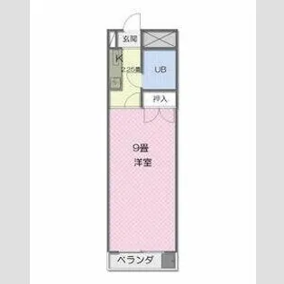 アーバンハイツ石塚【308号室】の間取り