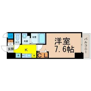 リバーコート砂田橋II【1階】の間取り