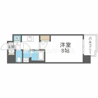 カーサレグラス城東セントラル【4階】の間取り