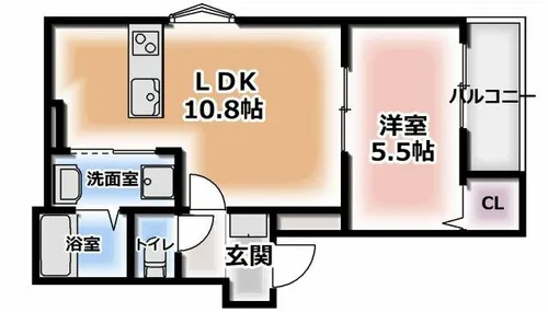 アート樟葉Ⅲ【1階】の間取り