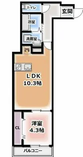 アート樟葉Ⅲ【3階】の間取り