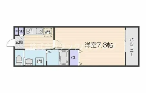 ALEGRIA古川橋Ⅱ【1階】の間取り