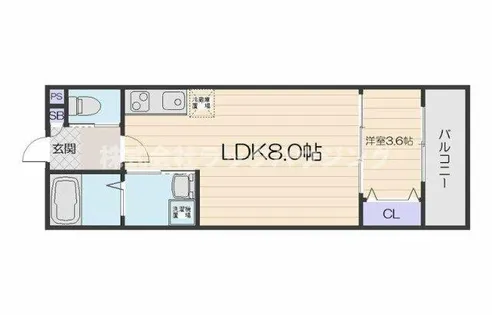 ALEGRIA古川橋Ⅱ【1階】の間取り