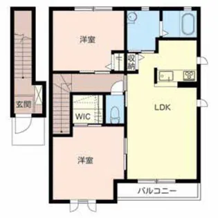 シャーメゾン今宿【A202号室】の間取り
