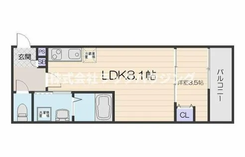 ALEGRIA古川橋Ⅱ【2階】の間取り