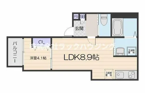 ALEGRIA古川橋Ⅱ【3階】の間取り