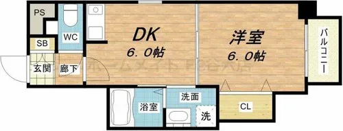 リードエイジ北浜【11階】の間取り