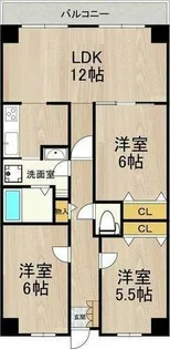 PHOENIX COURT 交野Ⅰ【3階】の間取り
