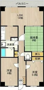 PHOENIX COURT 交野Ⅰ【6階】の間取り