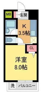 パッシーCOCOII【206号室】の間取り