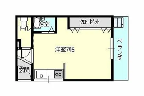 幸町マンション【201号室】の間取り