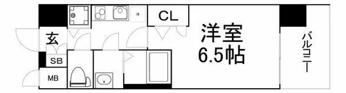 スワンズシティ大阪城北詰【3階】の間取り