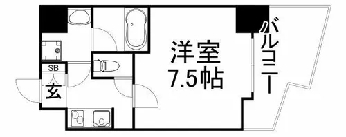 大阪府大阪市中央区森ノ宮中央1丁目【マンション】の間取り