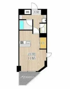 CITY SPIRE上町台【6階】の間取り