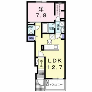 大阪府東大阪市中石切町3丁目【アパート】の間取り
