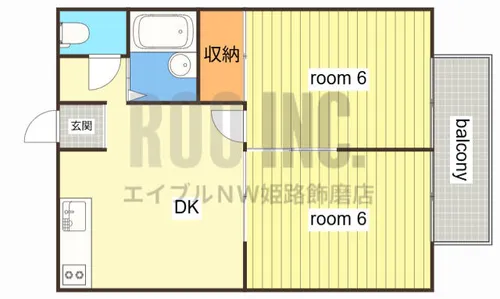 エステートピア国分寺【B102号室】の間取り