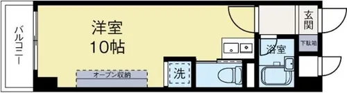 福岡県福岡市博多区博多駅東2丁目【マンション】の間取り