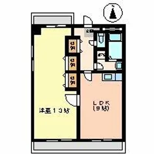 サンライズ八熊【11階】の間取り