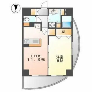 さくらHillsリバーサイドEAST【5階】の間取り