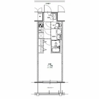 S-RESIDENCE浅間町駅前axial(アクシャル)【12階】の間取り