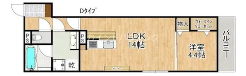 D-residence安立【1階】の間取り