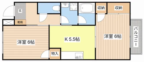 サープラス池田Ⅰ【107号室】の間取り